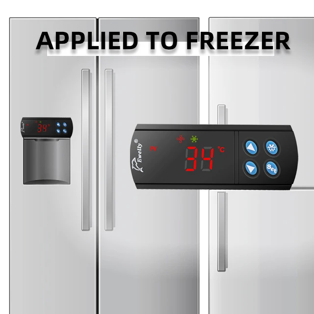Digital Refrigerator Part Controller EW-T206B Cold Room Temperature with  Sensor Thermostat