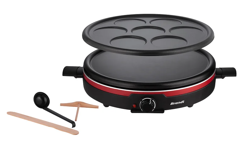 Electric Crepe Griddle Crepe Maker Die Casting Pancake Maker Machine With Temperature Control