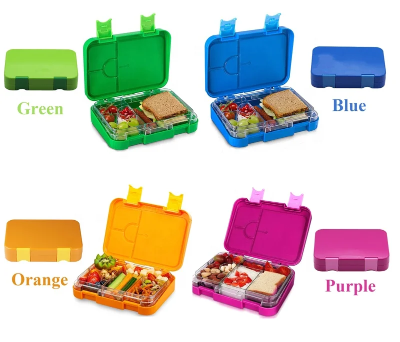 2025 Cartoon Bento Lunch Box for Kids School Custom Color and Logo Tritan Bento Boxes Kid Dinning
