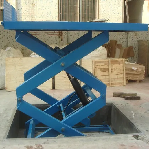 固定式液压小型剪叉式升降平台电动货物升降机剪叉式升降机 - buy