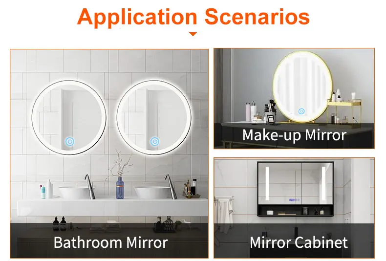 One Key 12v 5a 60w Led Mirror Dimmer Lighted One Color Selected Touch