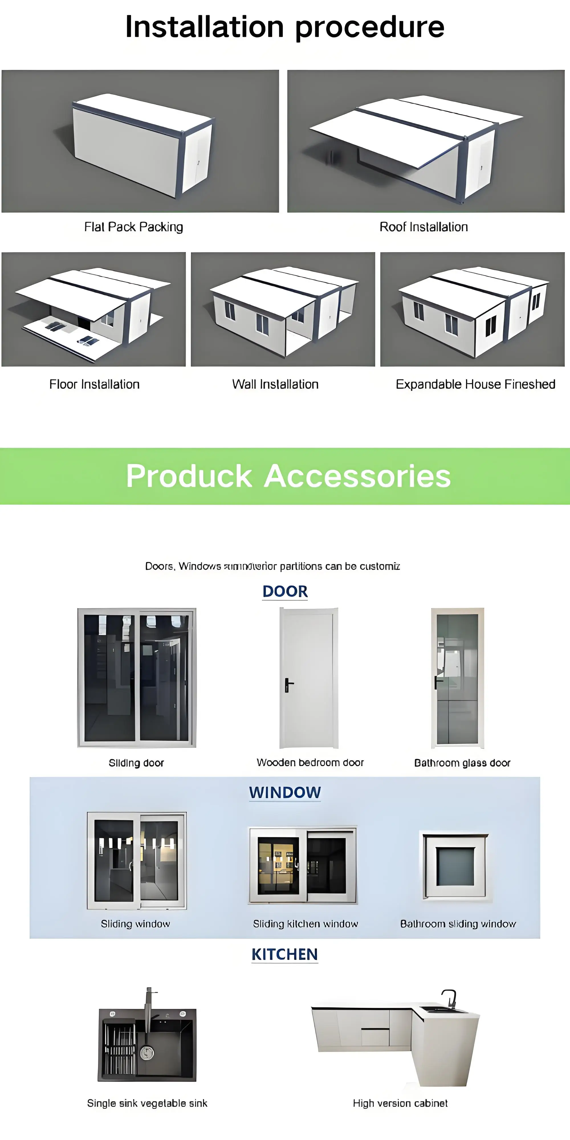 20ft 30ft 40ft Expandable Steel Sandwich Panel Container House Mobile ...