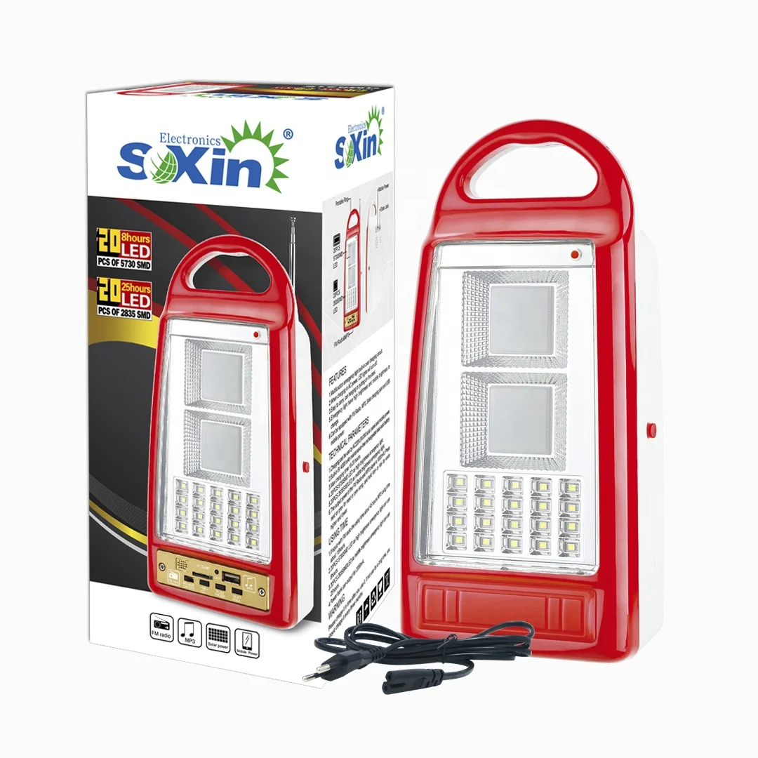 Solar Led Rechargeable Emergency Light for Home With  Power Bank