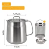 Olla filtro de aceite Silver 304 + cesta freidora-2.0l