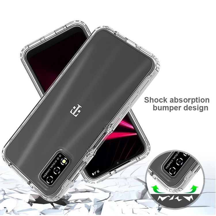 Reliable Quality Gradual Change Color clear Shockproof Cases for T-Mobile ReVVL V 4G Pc Tpu Phone case