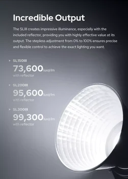 Godox SL150III SL200III SL300III LED Video Light 150W Bowens Mount Daylight Balanced 5600K 2.4G Wireless X Systemfor Interview detail image