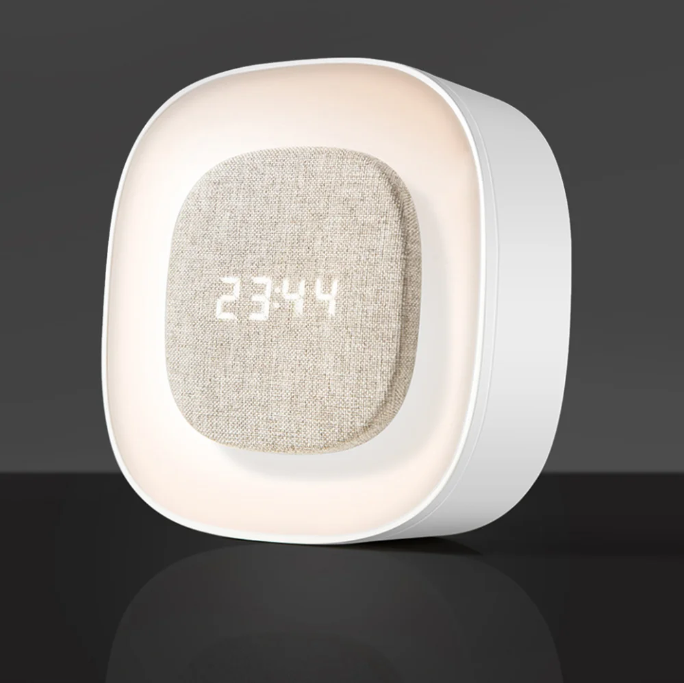 Лидер продаж 2 в 1 современный перезаряжаемый сенсорный диммер прикроватный ночник будильник умный свет