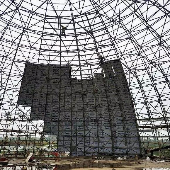 Modern School Half Dome Building Prefabricated Steel Space Frame Structure for Warehouse Use Light Type