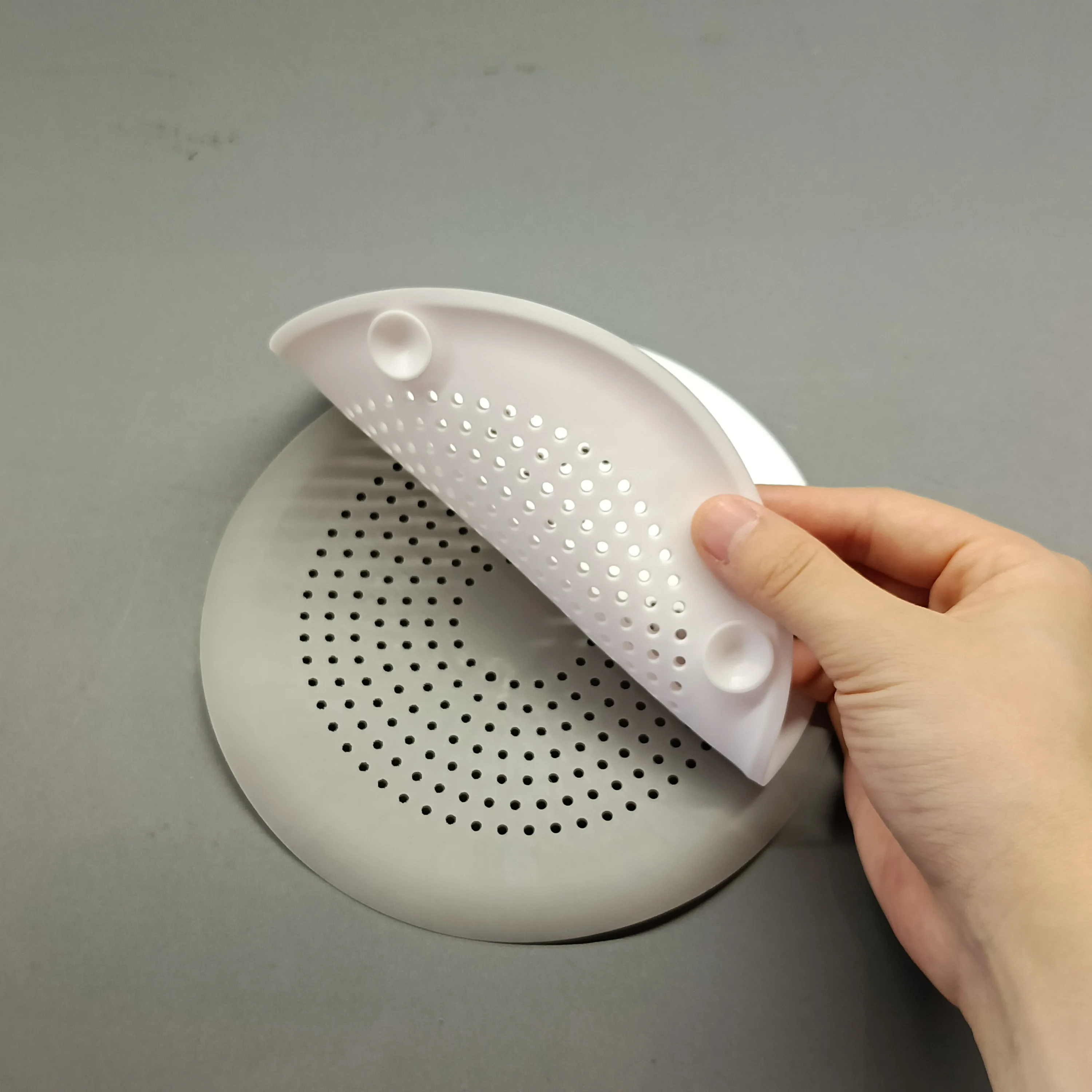 Anti-blocking silicone filter for kitchen bathroom