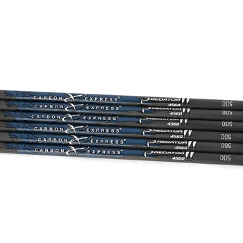 AMEYXGS 31 Pouces tir à l'arc Arbres de flèche en Carbone ID6.2mm Spine 250/300/350/400/500/600 flèche Arbre pour Bricolage Chasse flèches Cible