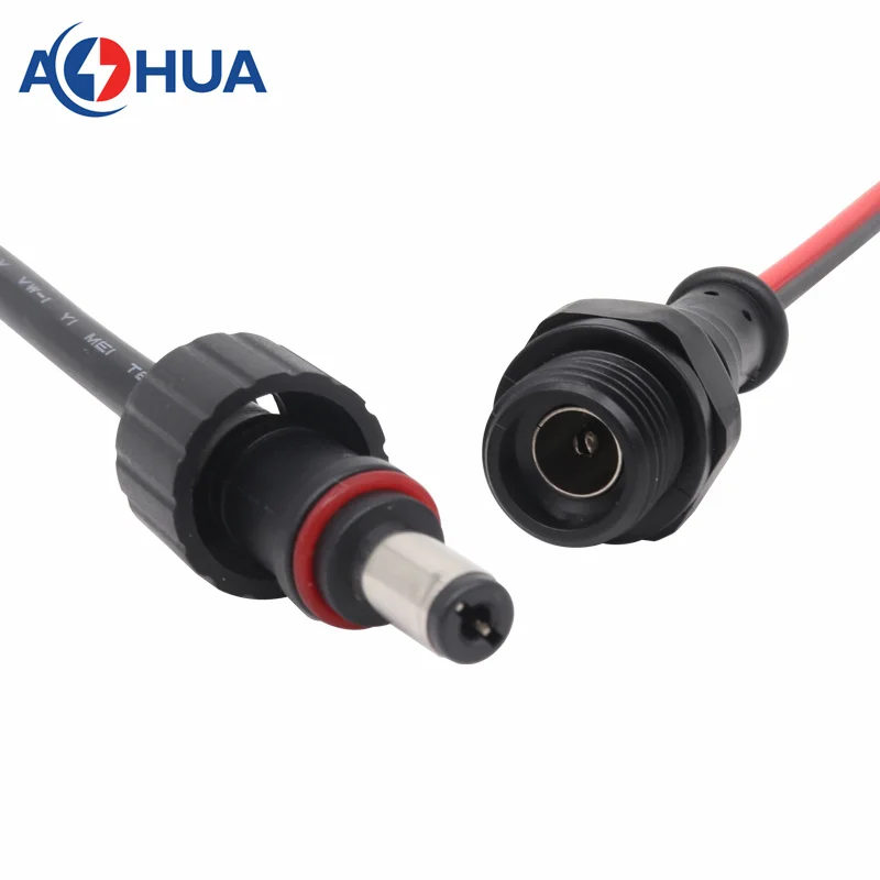 M12 Connector Ip65 Male Female Dc Connector 2 Pin Electrical Panel Wall Waterproof Connector