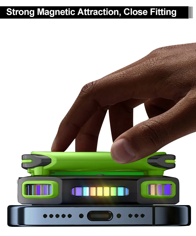 New Magnetic X111 Wireless Mobile Phone Cooling Game with 1800mAh Rechargeable Battery Mobile Phone Radiator