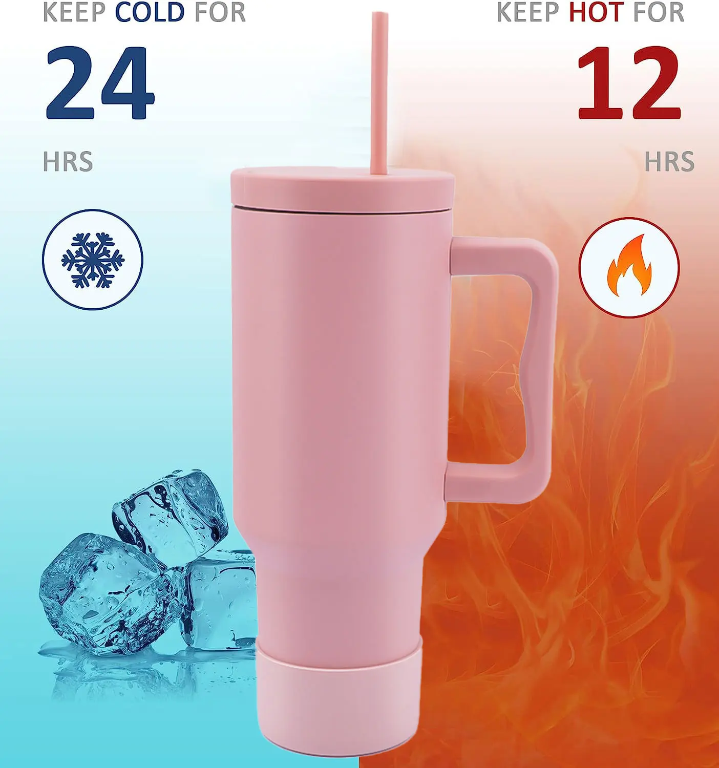 New 40oz Personalized Double Wall Stainless Steel Travel Tea Mug