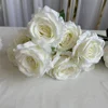 white 9 heads rose bouquet 05