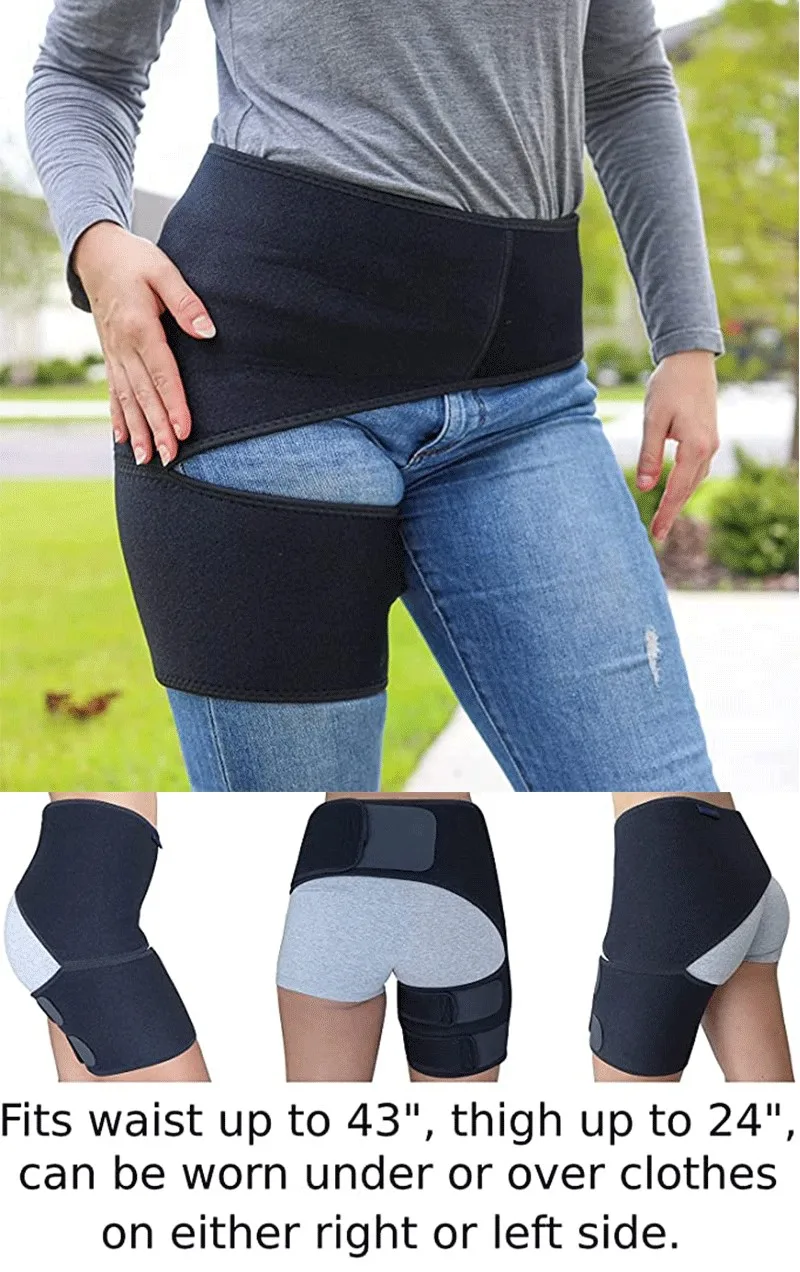 Adjustable Hip Brace Support Belt For Sciatica Pain Relief Compression ...