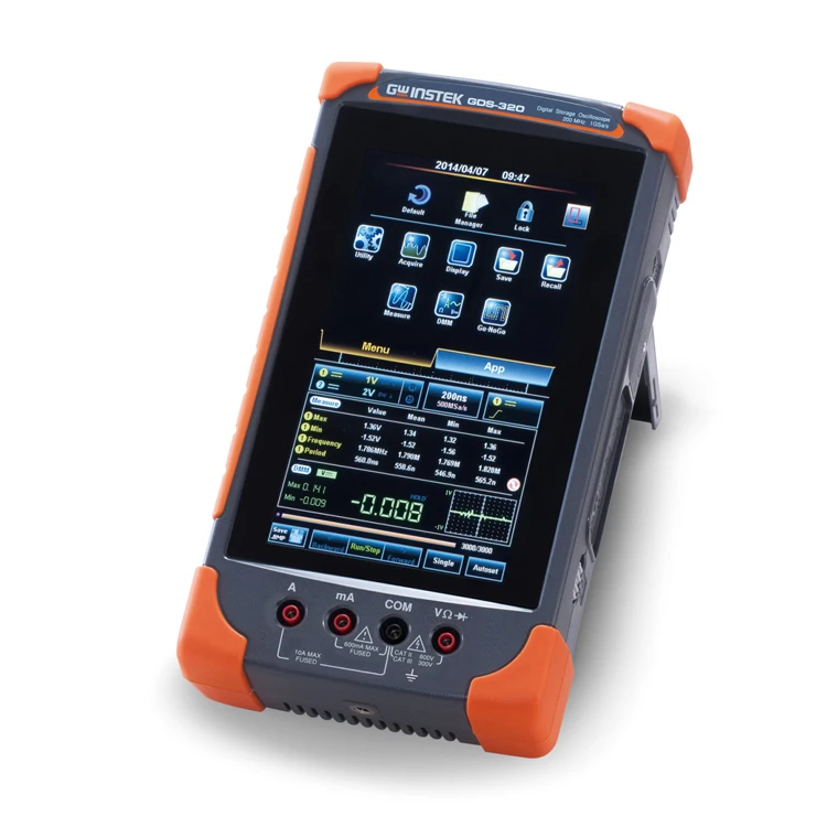 FNIRSI 1014D Digital Oscilloscope 100MHz 2Channels 1GSa/s Real Time sample rate USB host and device connectivity 7 Inch
