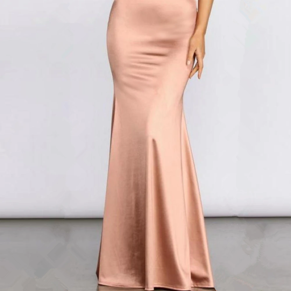 fishtail satin skirt