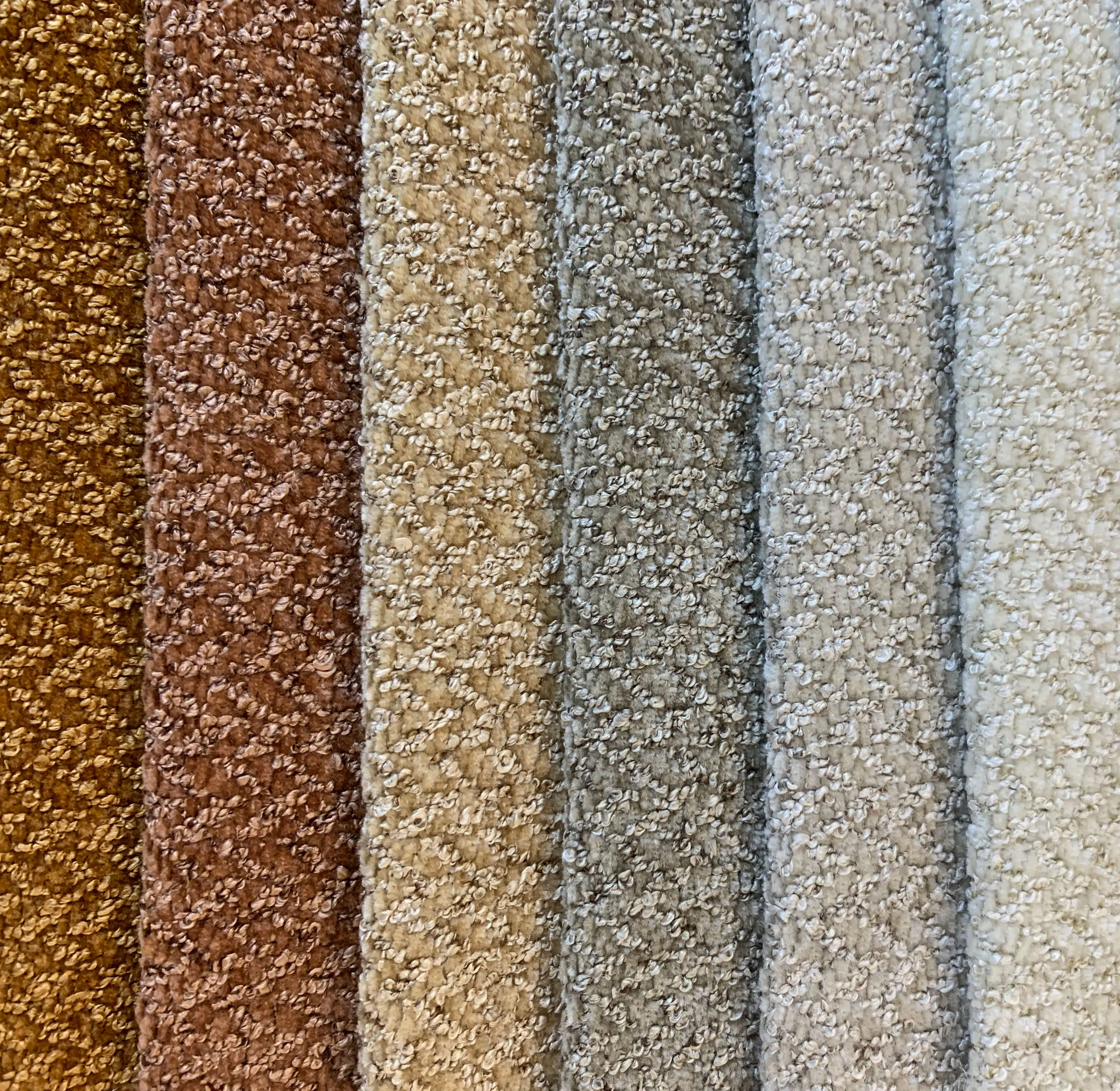 Wholesale 100% Polyester Linen-Like Thin Chenille Velvet Sofa Fabric New Design Woven Dyed with Printed Pattern for Car Use