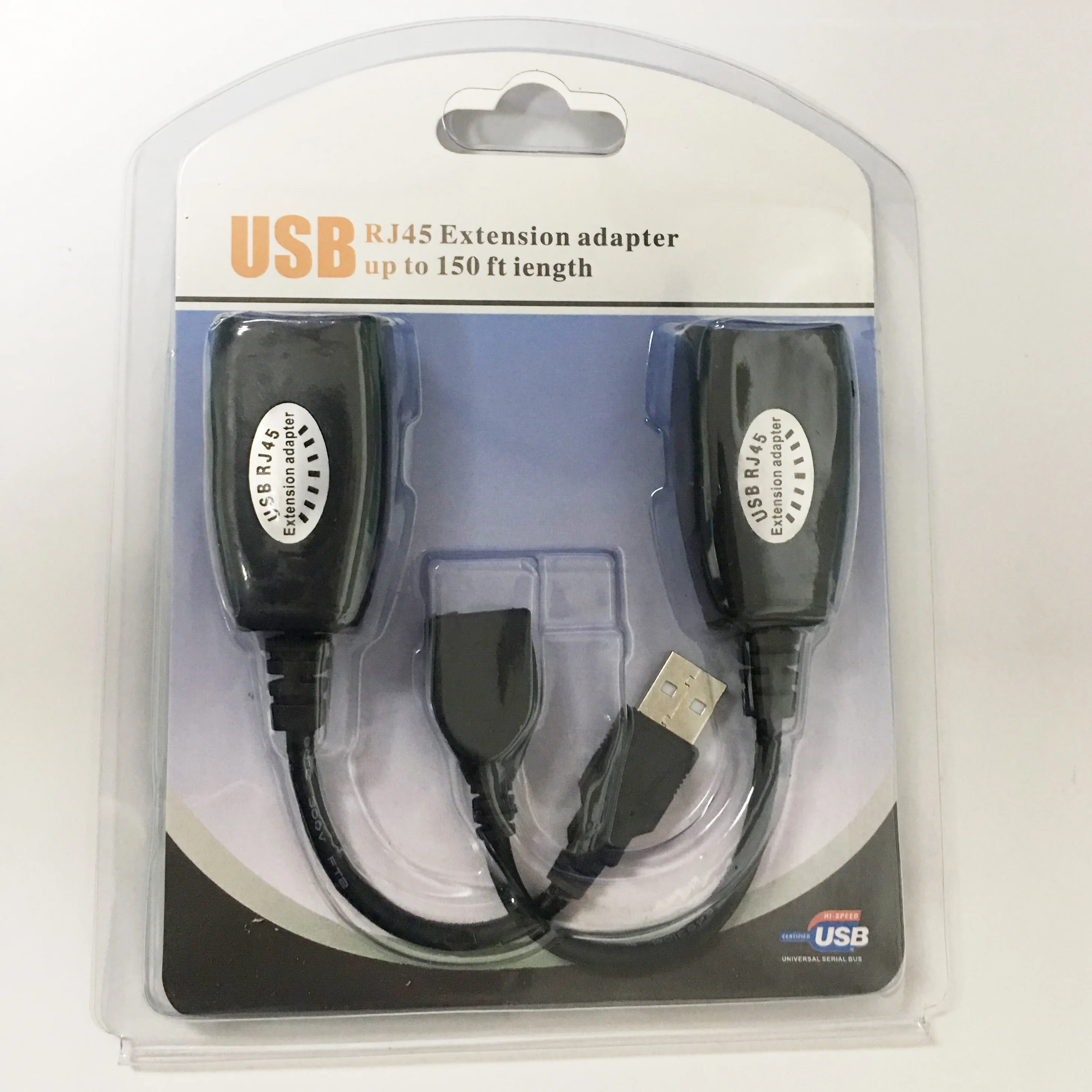 EBORM USB Extension Adapter New USB UTP Extender Adapter Over Single RJ45 Ethernet CAT5E 6 Cable up to 150ft