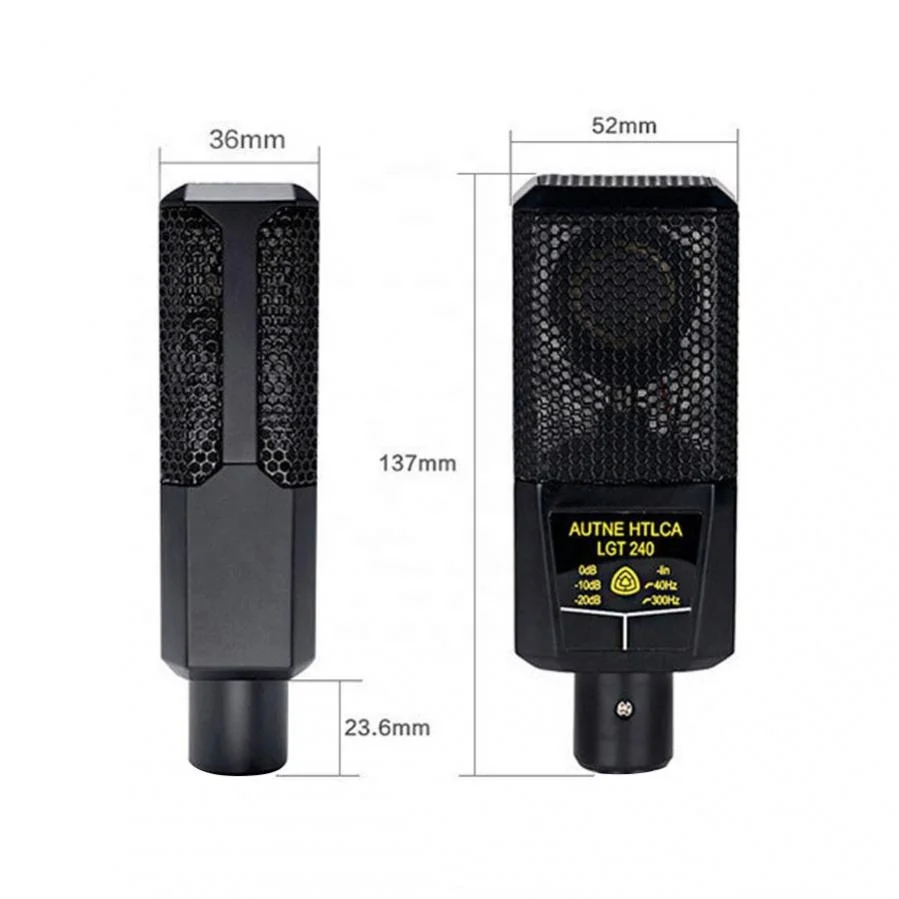 AUTNE HTLCA LGT240 マイクとオーディオインターフェースセット AUTNE HTLCA LGT 240 Black Broadcasting/Recording Condenser