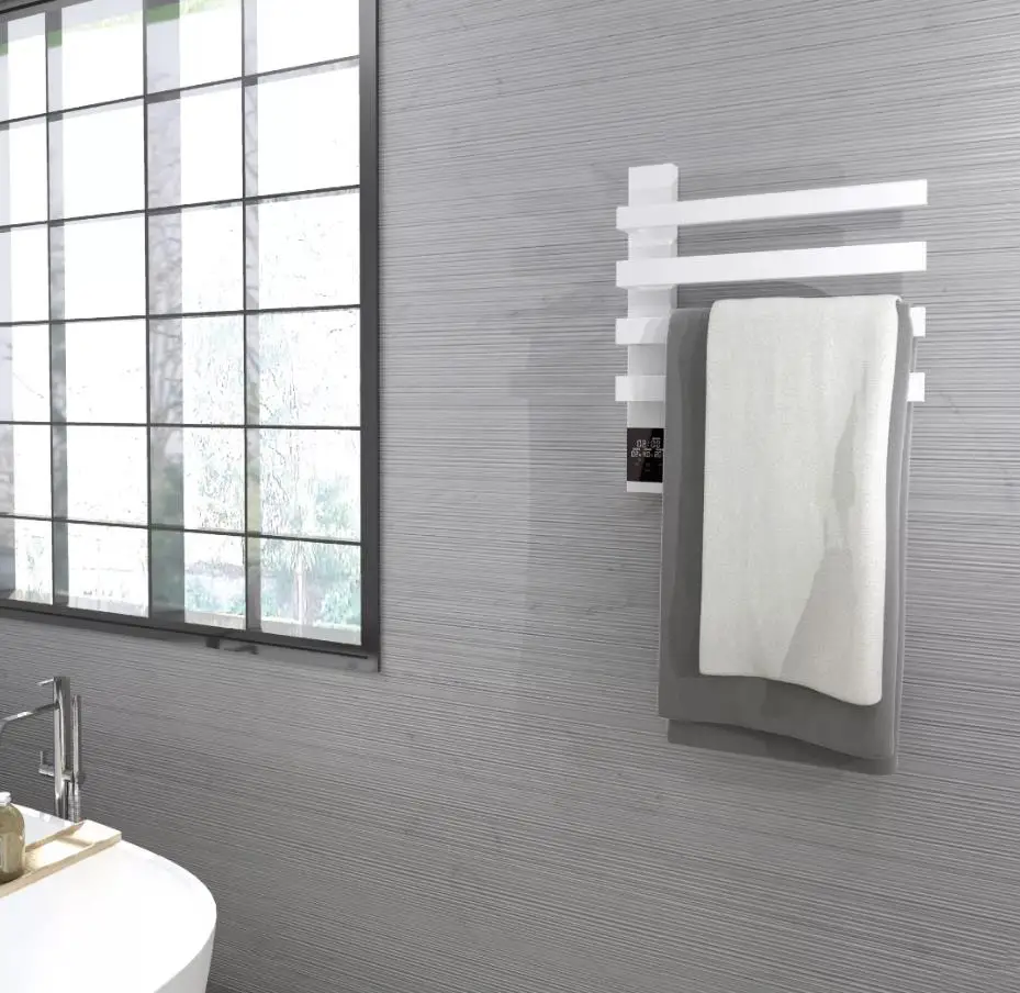 Electric Bathroom Towel Heater Rack Wall Mounted Radiator Towel Dryer