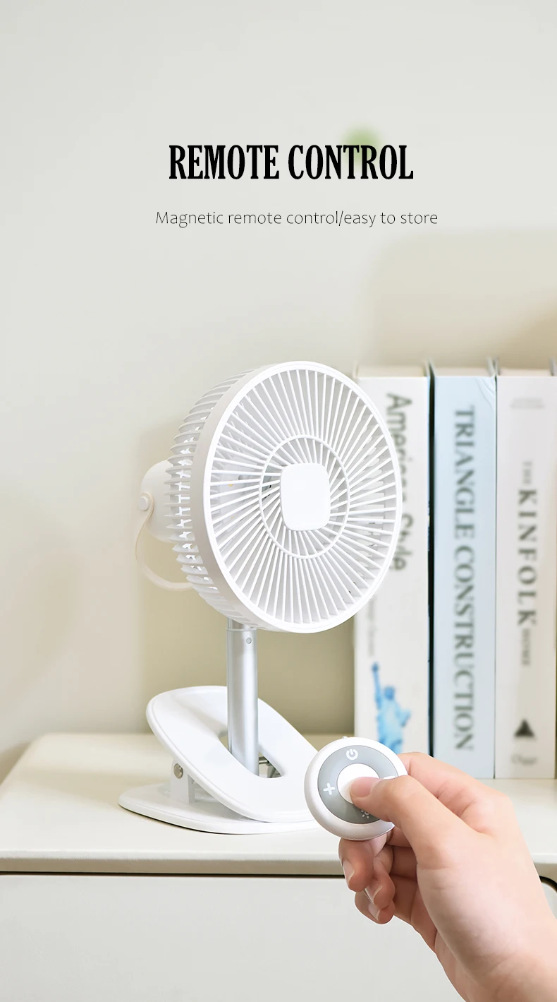Usb Remote Control Fan, Portable, Electric, Plastic - detail 20