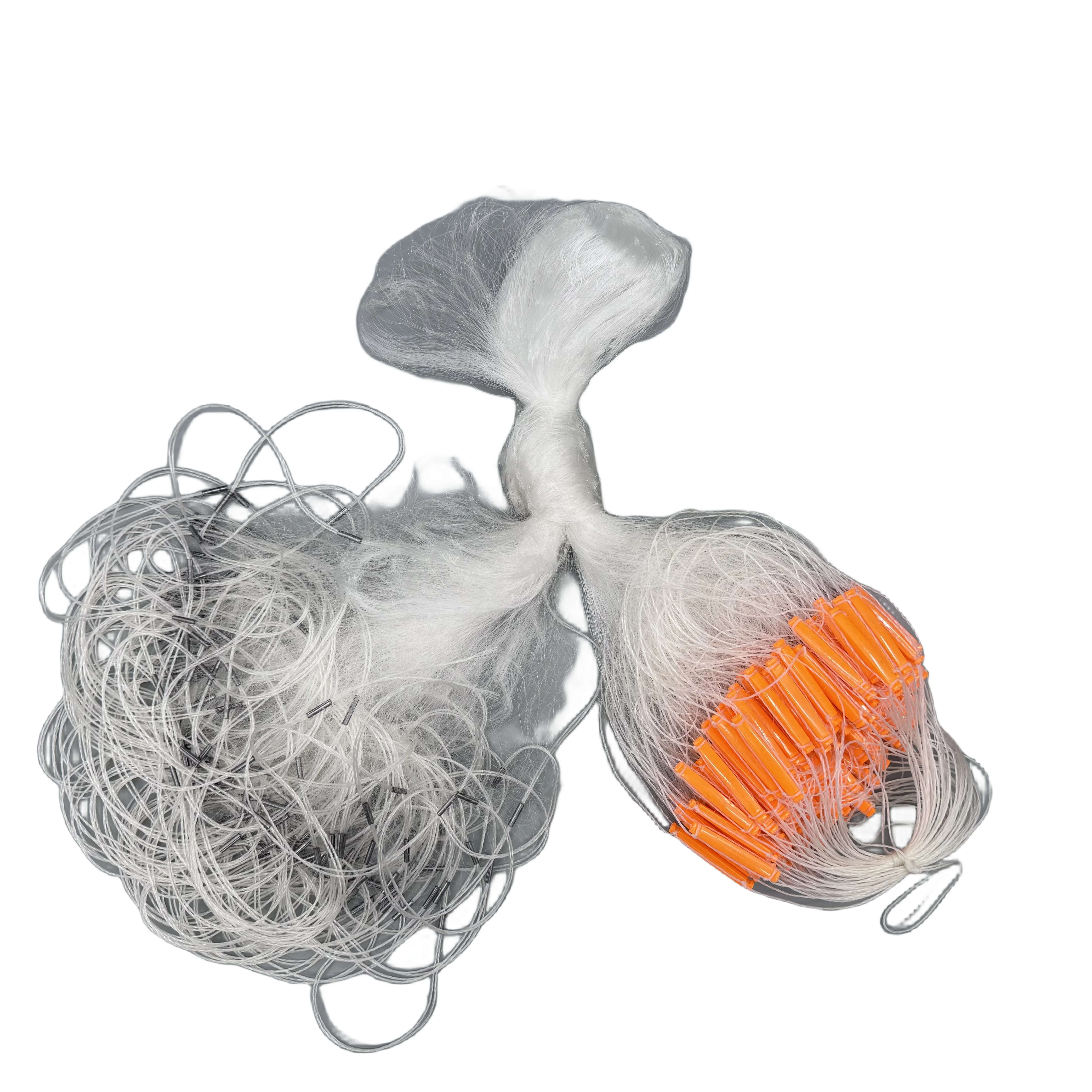 Cheap Price 3-Layer Small Fish Gill Net with Doubled Knots and Floats for Salmon Fishing Cheap Price 3-Layer Small Fish Gill Net with Doubled Knots and Floats for Salmon Fishing