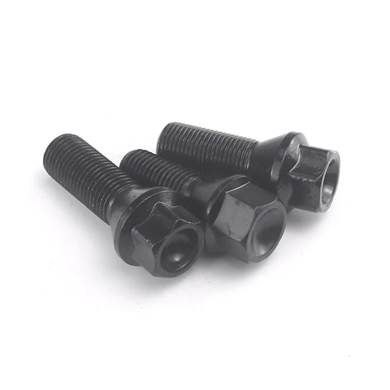 m12X1.5 10.9 Grade  Black Hub Bolt for bmw E30 E46 E93 E28 E34 E60  36136781150  Wheel Bolt Car Wheel Bolts