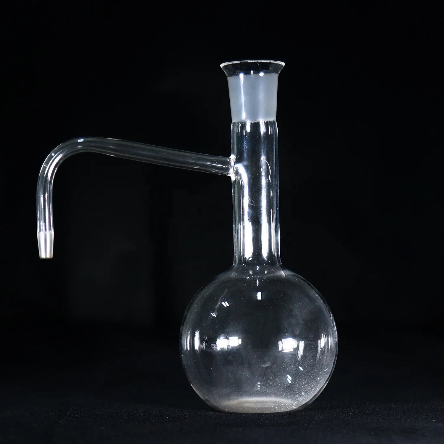 Стеклянная лабораторная колба Эрленмейера коническая