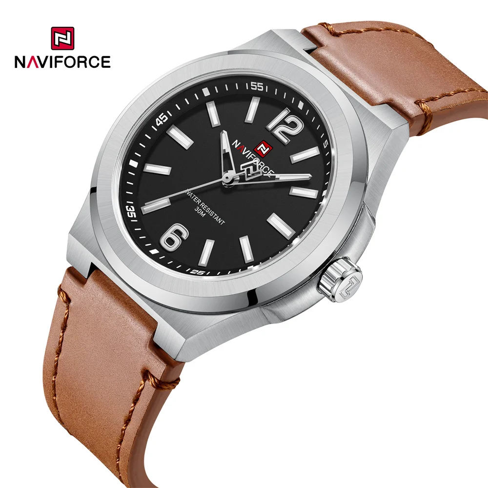 NAVIFORCE 9233 SBBN Luxury Men's Watch with 2-Year Battery Life
