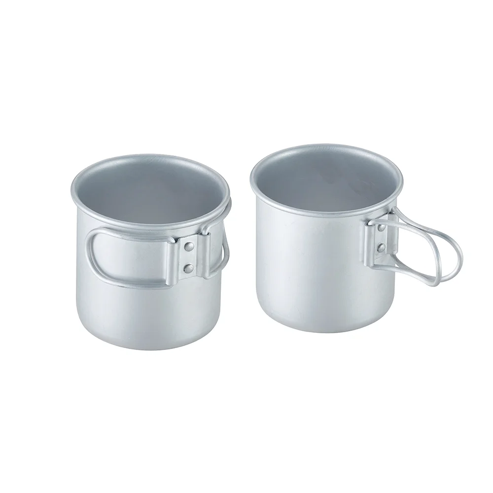 Customized Drinking Camping Outdoors Metal Mug Folding Aluminum Camping Mug manufacture