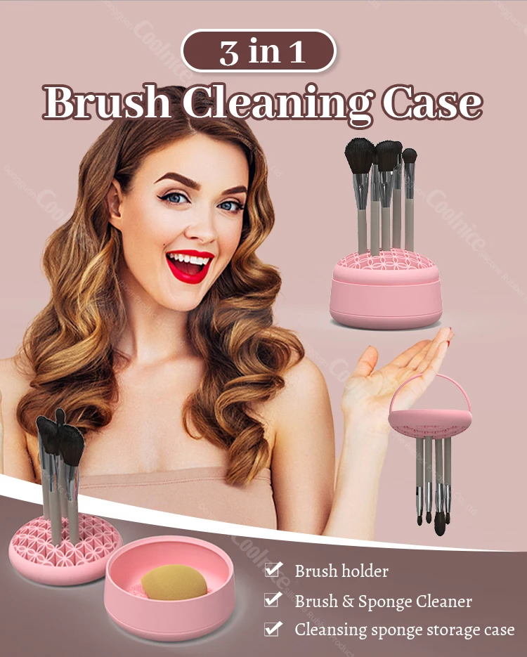 New Design Product Makeup Brush Holder Makeup Brush Cleaning Tool