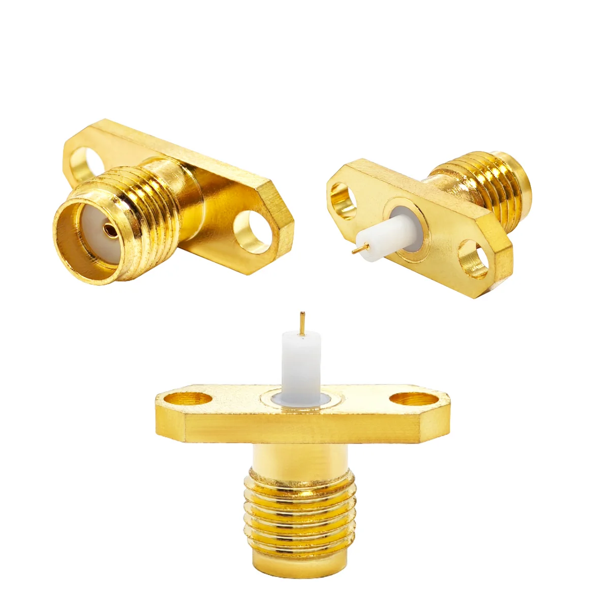 Factory 50 Ohm SMA Female Jack PCB Mount for Rf Coaxial Connector Coax Connectors in Stock