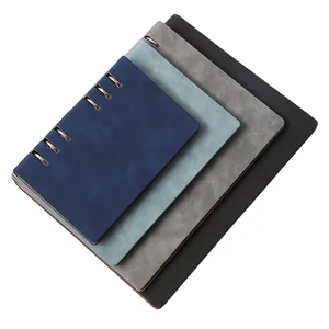 Promotion Cheap Custom A5 Pu Leather Notebook High Quality PU Leather Custom Leather Loose Leaf Notebook