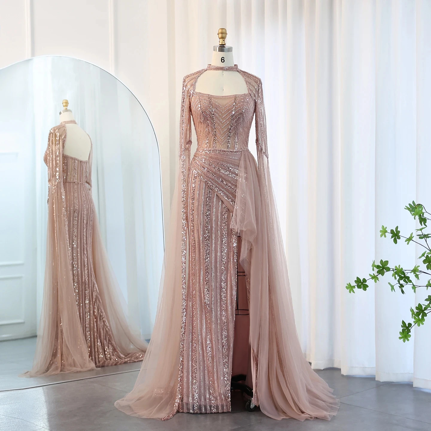 strapless open back dress Dusty Pink Sleeveless Knee Length Short Party Dress Homecoming Dress US8 / Custom Color main image 0
