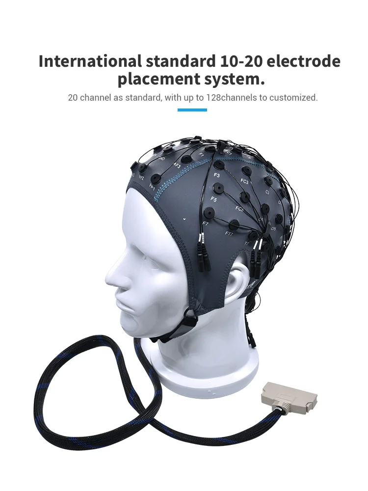 High Density Eeg Caps With Sintered Agagcl Coated Gold Eeg Electrodes