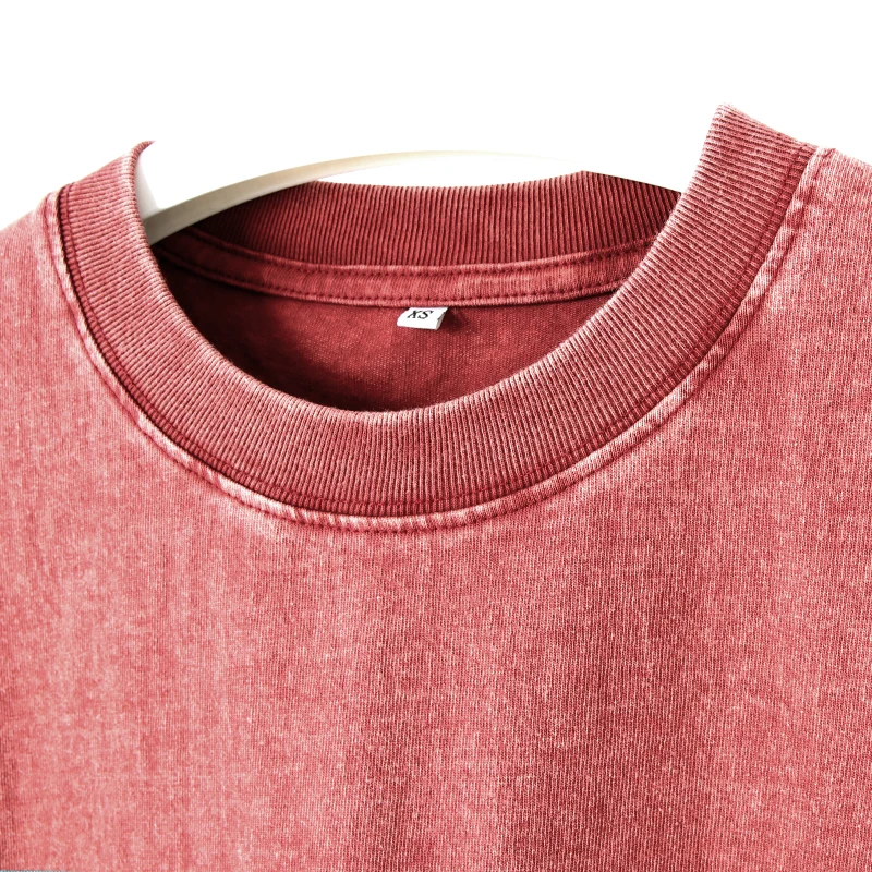 High Quality Washed Vintage Blank Tshirt Plain Cotton Vintage Oversized