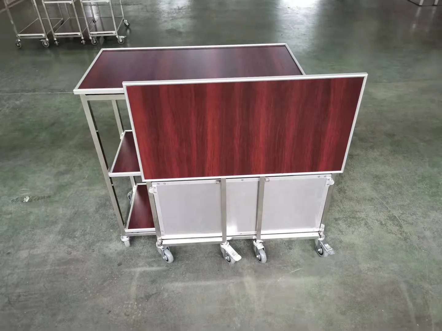 Aircraft Aviation Inflight Foldable Folding Table Trolley