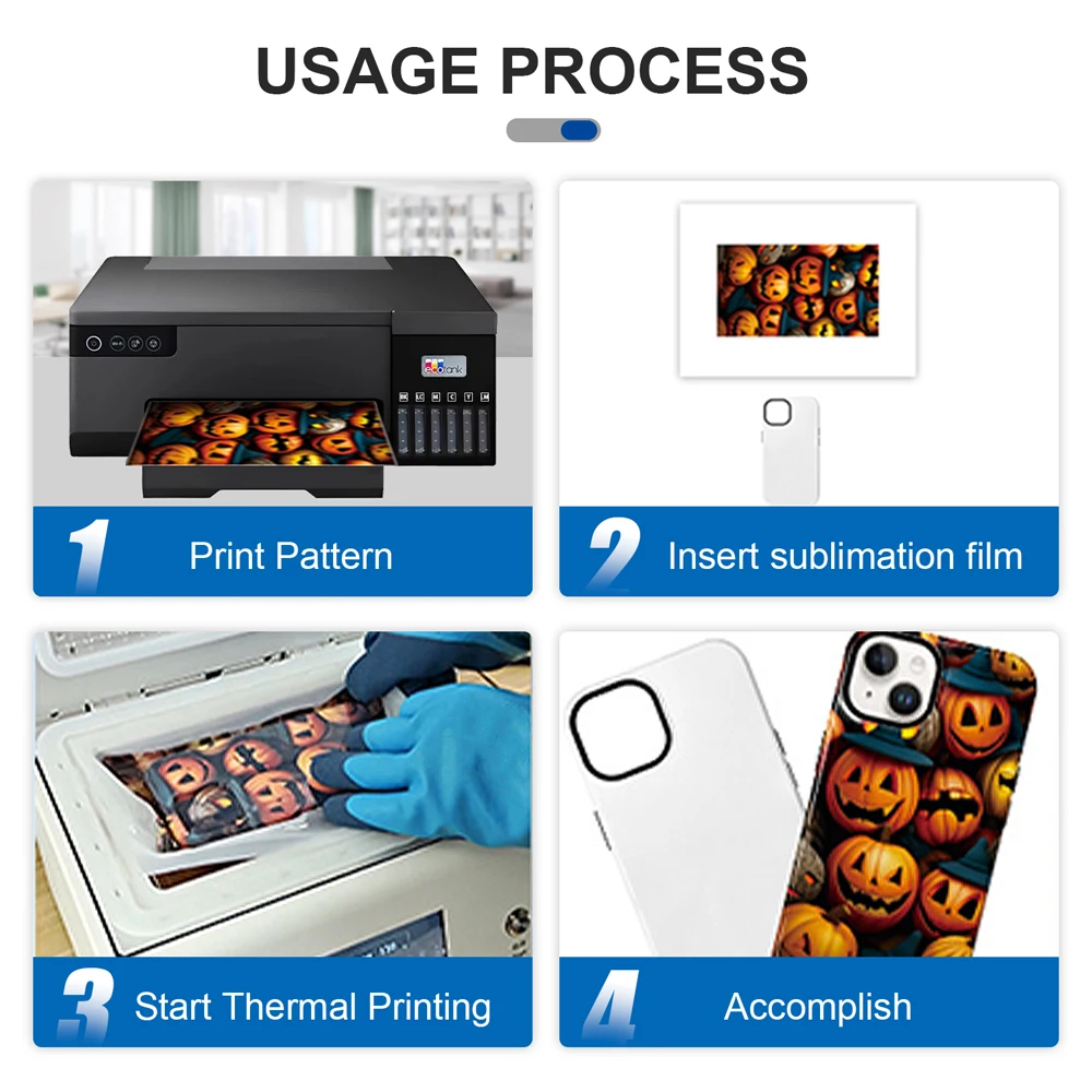 Momo Tech 3D Sublimation Printer Heat Transfer Printing Machine Thermal Transfer Printer for Sublimation Phone Cases