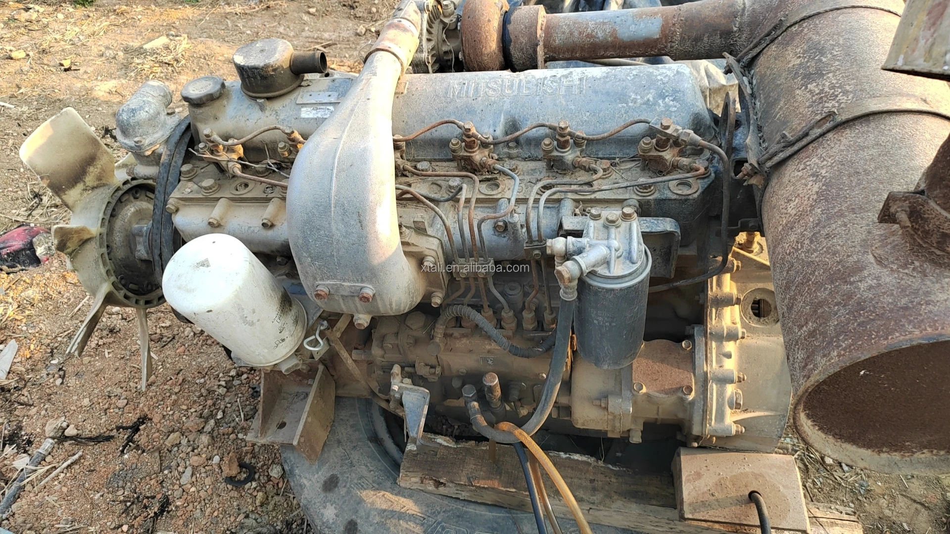 Well Running M1t Su B1shi 6d15 6d16 Complete Engine Used Assy With 6 ...