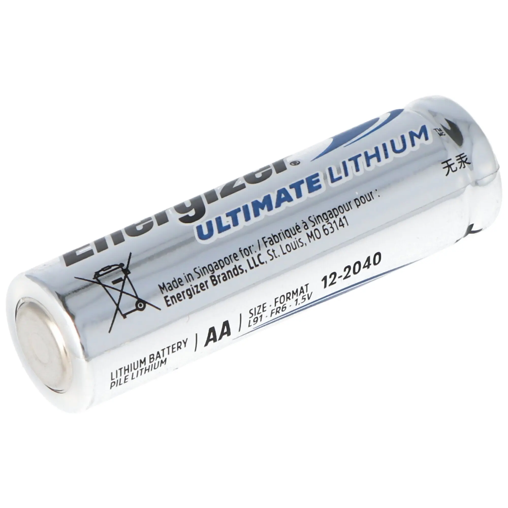 Energizer Ultimate Lithium AA Batteries L91