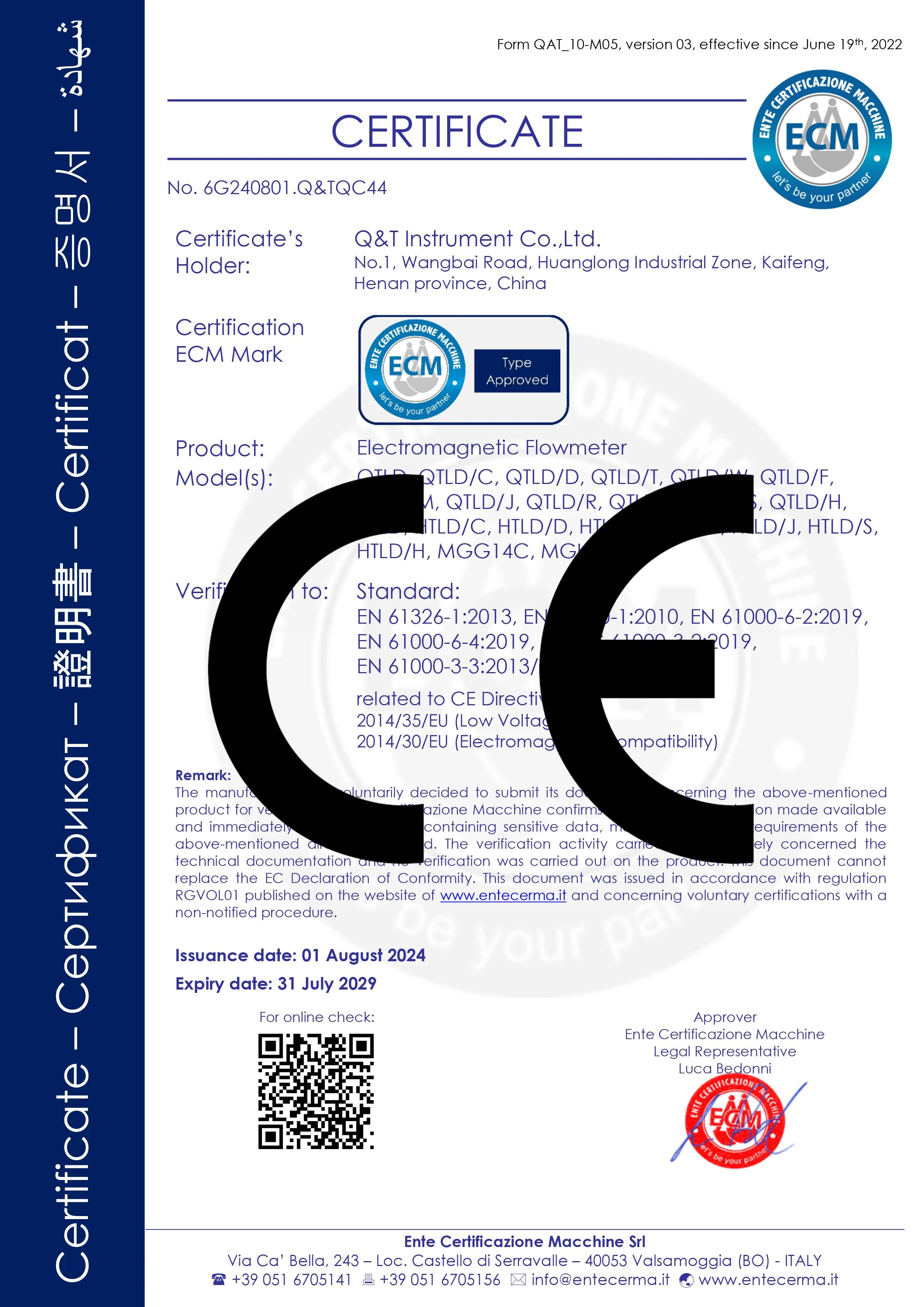CE Certificate