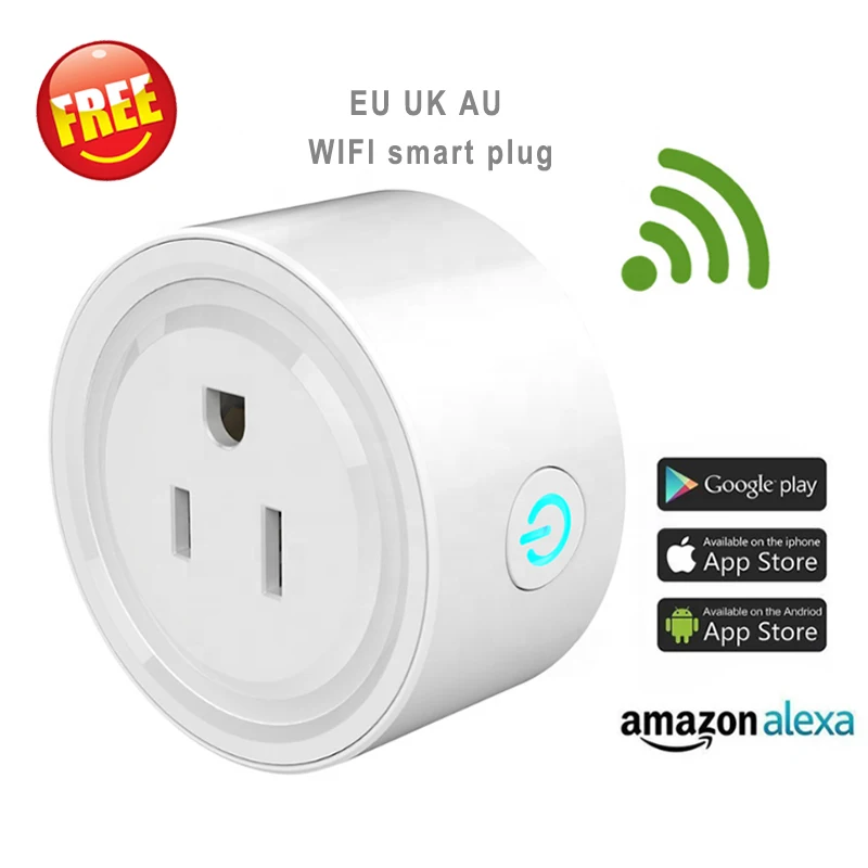 FCC approval Alexa wifi smart plug 10A US standard work with Amazon Alexa Google Home