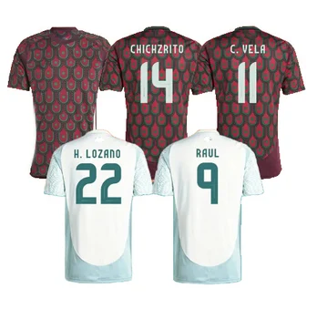 24/25 Mexico Copa America Soccer Jerseys H.LOZANO CHICHARITO H. HERRERA Shirt RAUL CHICHARITO  Kids Kit football Uniform