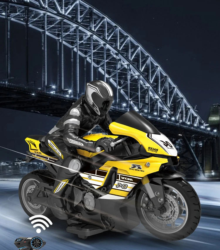 Four Way High Speed Racing Wireless Remote Control Motorcycle Stunt Drift Four-drive Electric Toy Remote Control Car