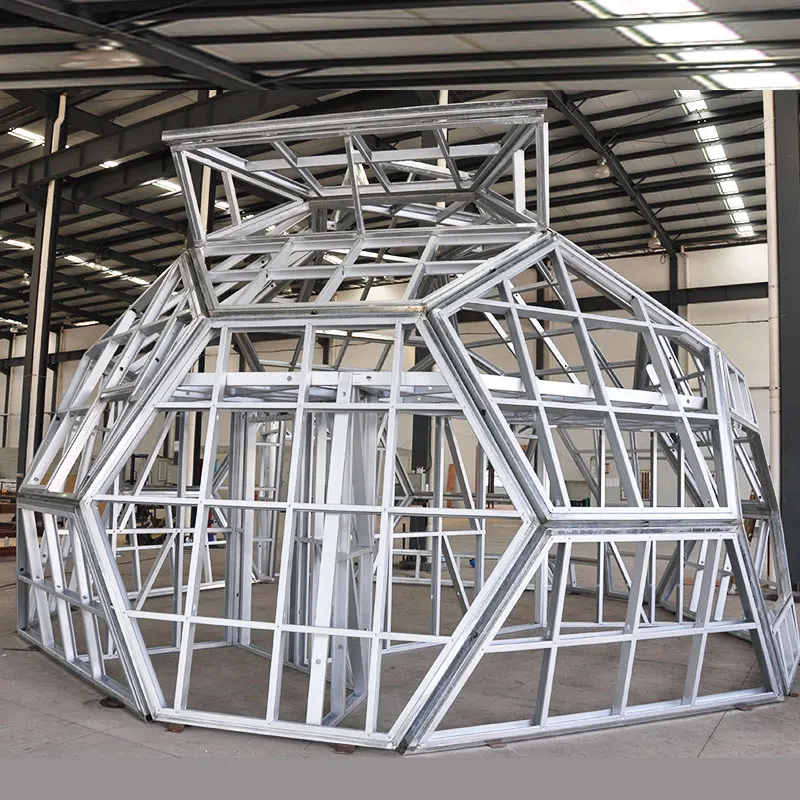 Modern Modular Mobile Light Steel Prefabricated Dome House Prefab Football House with CE Lightweight Steel Building Kit
