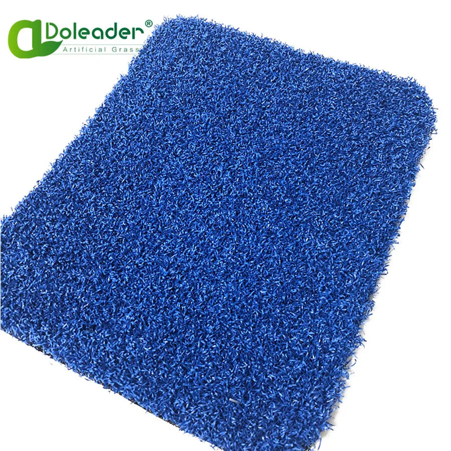 Doleader 12MM 16MM Pile Height Wedding Runway Tennis Badminton Court Mat for Padel Court High Density Golf Artificial Grass