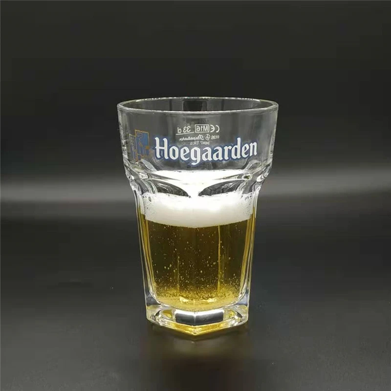 High Quality 330ml Hoegaarden Beer Glass Cup Crystal Hoegaarden Glass Beer Cup for Sale