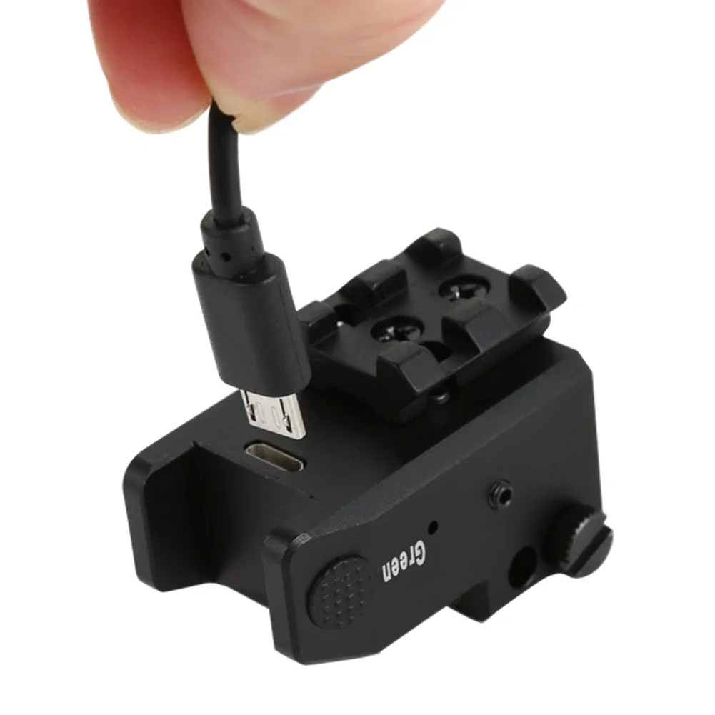 Hunting Sub-compact USB Rechargeable Dual Laser Sight With  Purple Laser  and  Green Laser Sight Combo