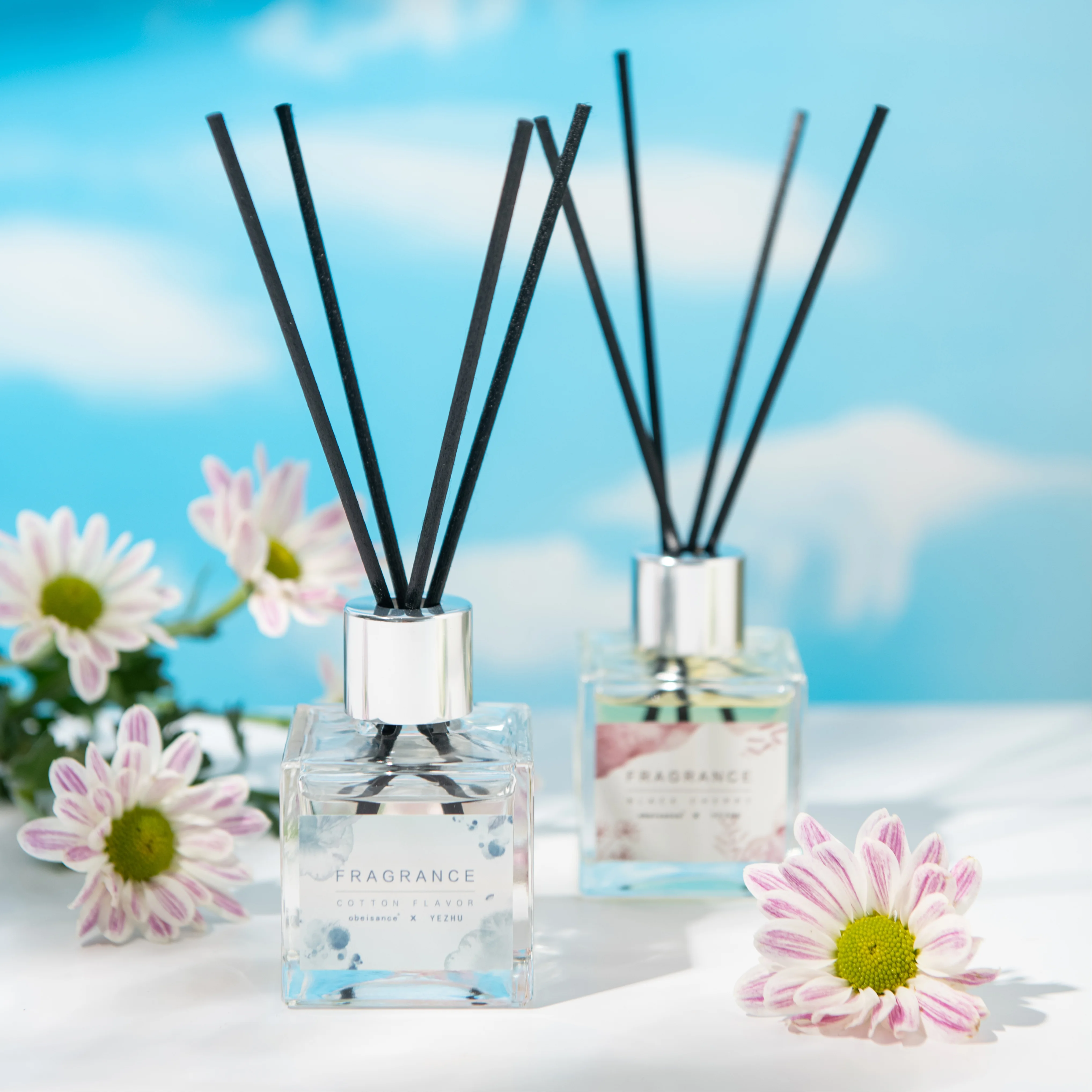 White Birch Cedar Oud Bergamot Green Tea Tree Essential 50ml Customized Oil Diffuser Reed Diffuser